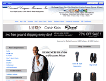 Tablet Screenshot of menswear-discounts.com